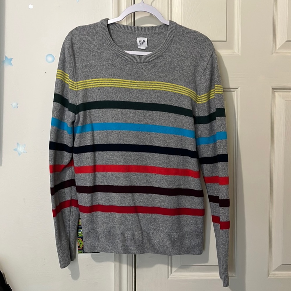 Color Striped Gap Knit Sweater